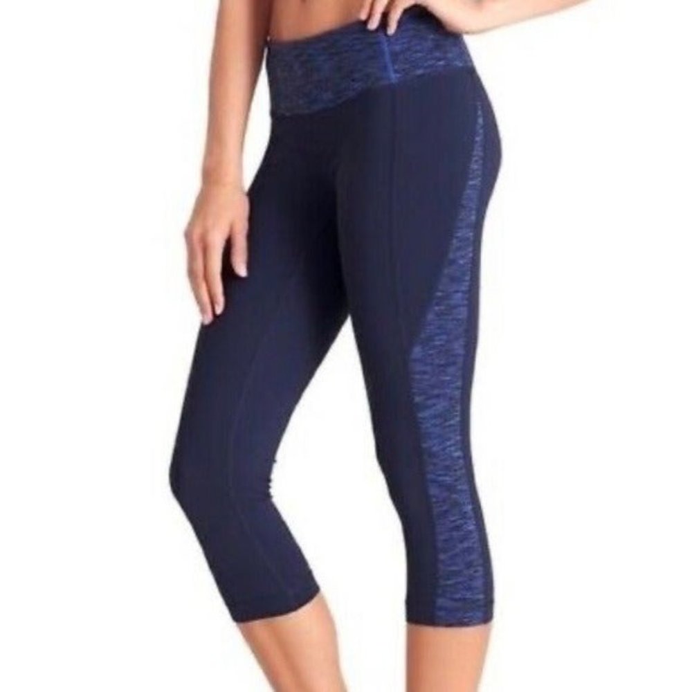 ATHLETA SPLITS REVELATION CAPRI YOGA LEGGING CROP Size Small